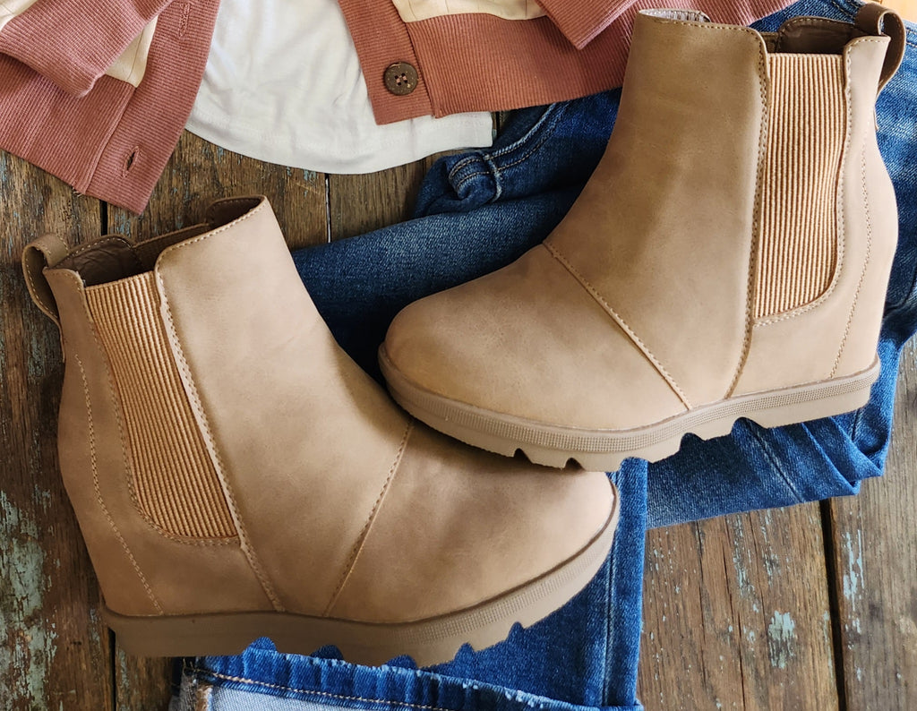 Fall Feels Taupe Bootie