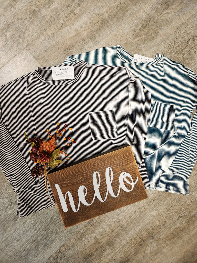 Striped Zenana Long Sleeve (2 colors)