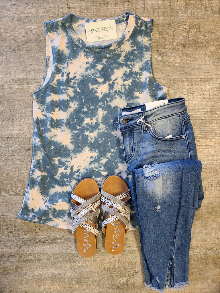 Tie Dye Sleeveless Top