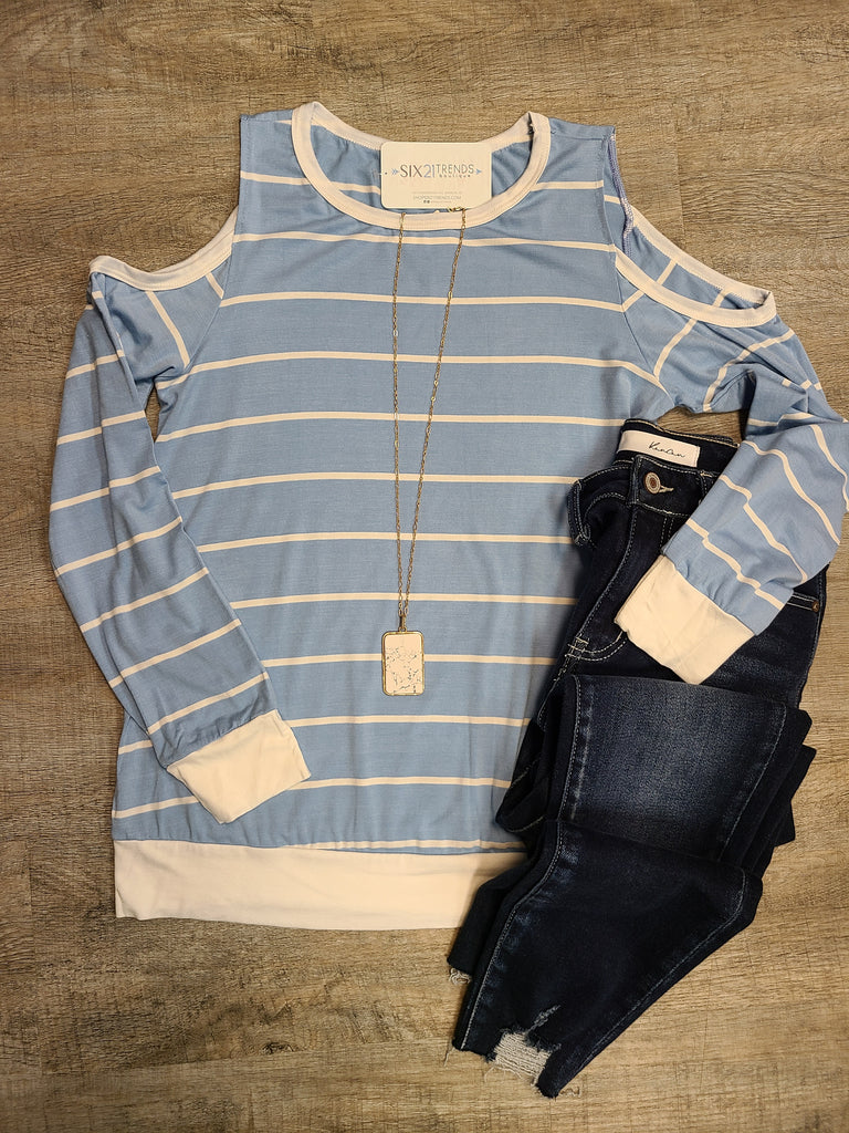 Cold Shoulder Long Sleeve