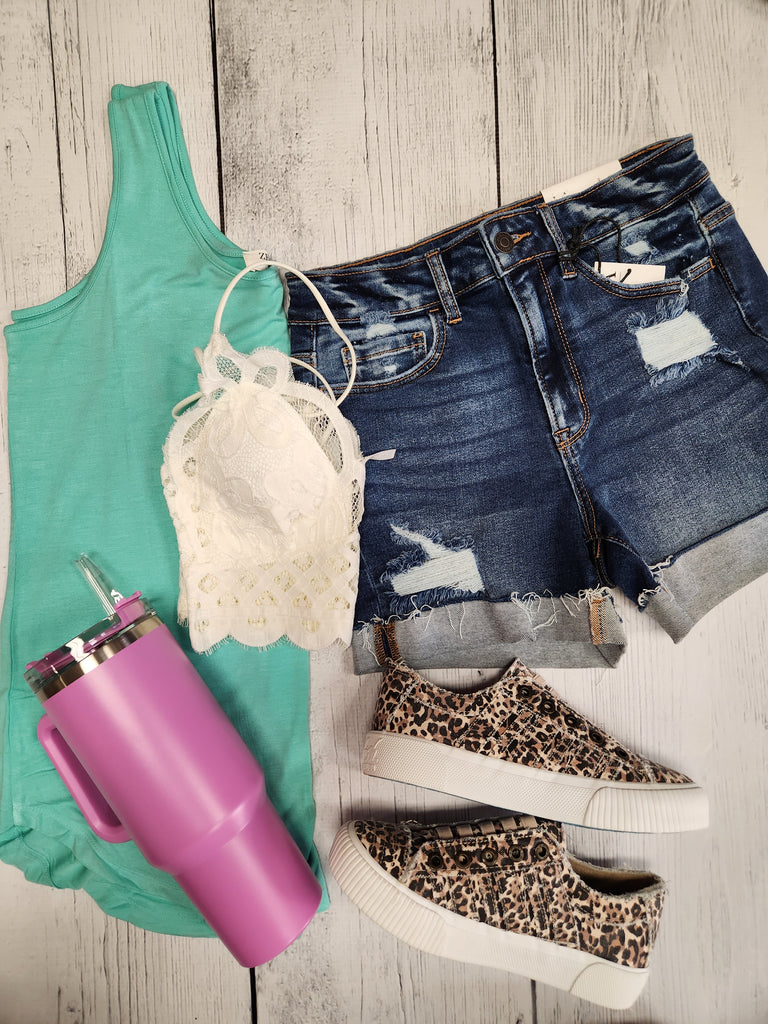 Sleeveless Round Neck