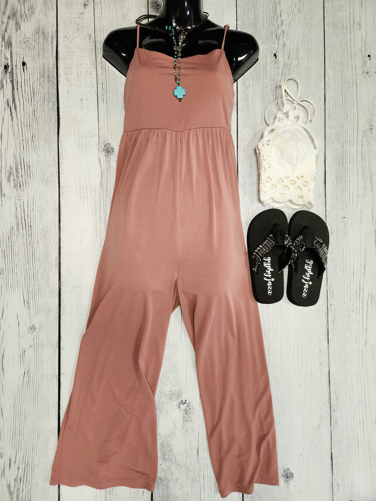 Smocked Back Jumpsuit