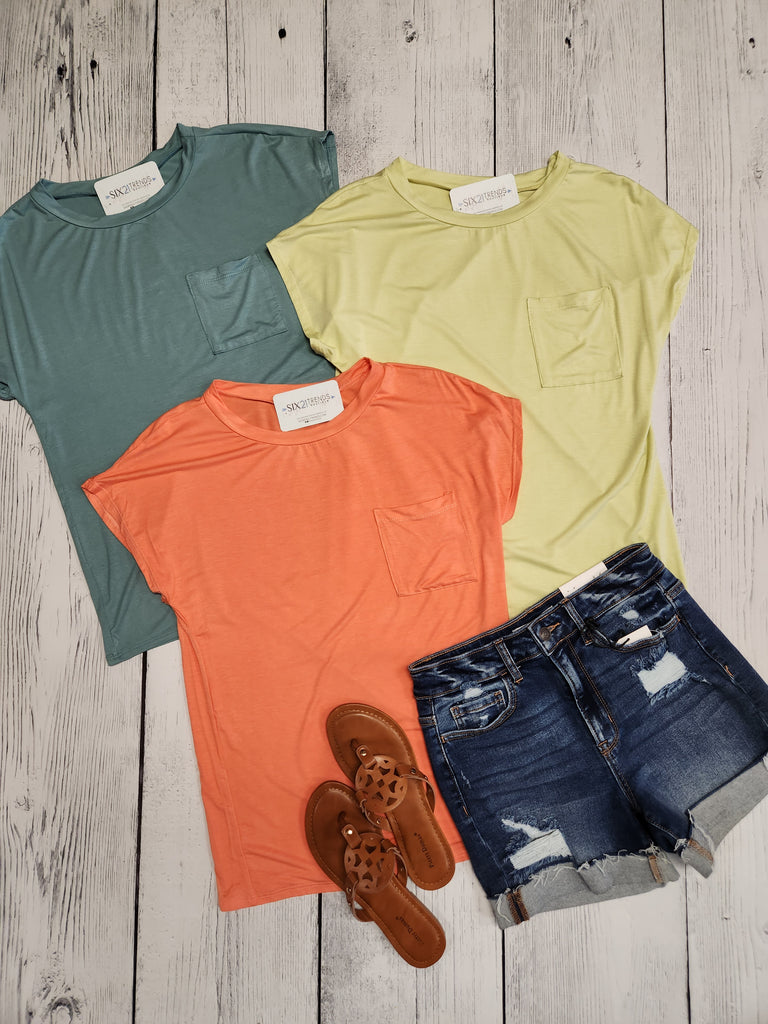 Short Sleeve Pocket Tee (3 colors)