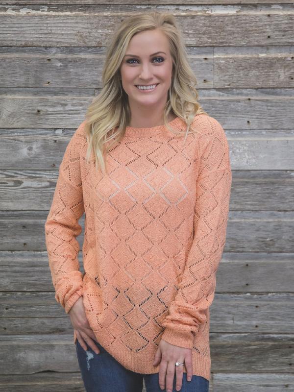 Peach Pullover Sweater