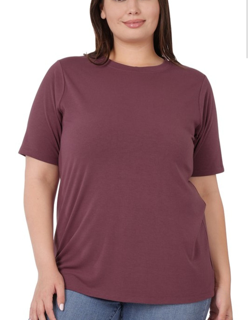 Round Neck Short Sleeve Tee (2 colors)