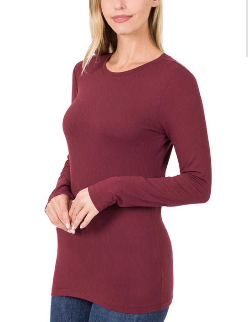 Long Sleeve Round Neck Tee