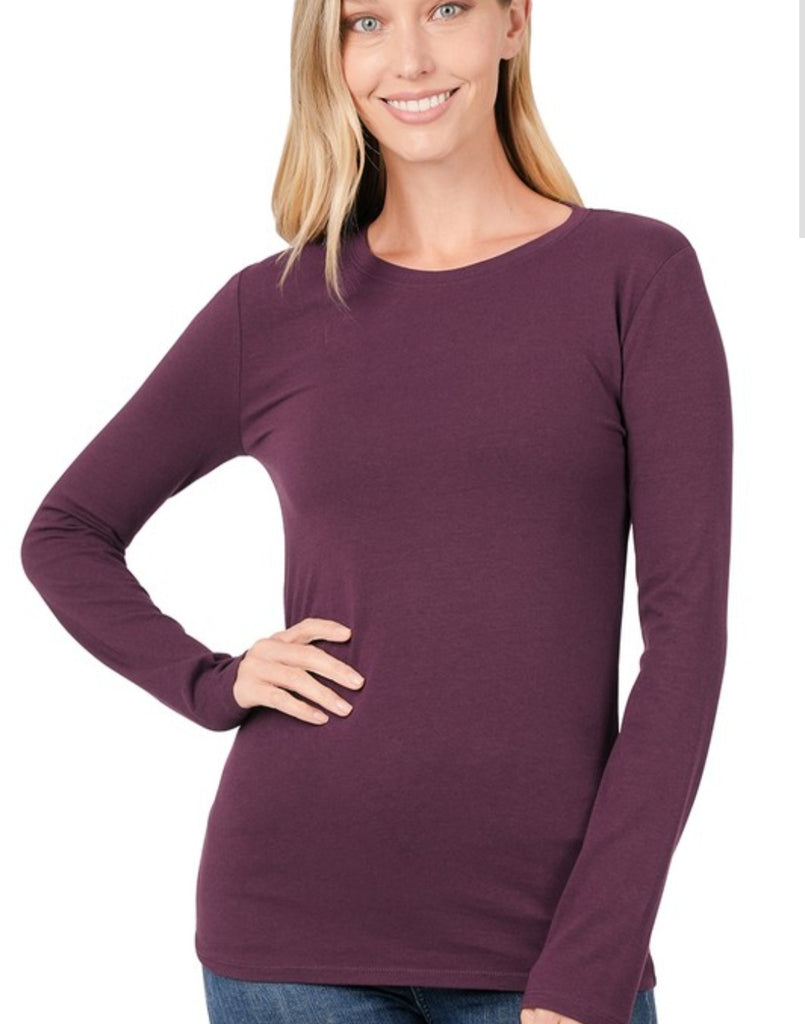 Long Sleeve Round Neck Tee