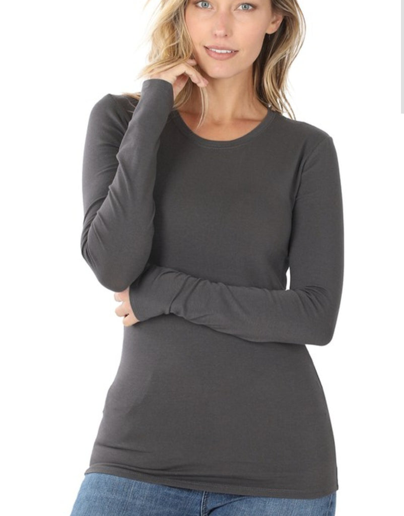 Long Sleeve Round Neck Tee