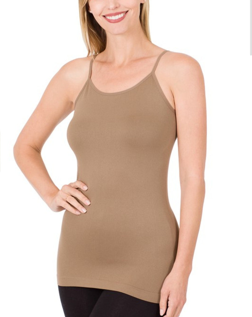 Seamless Adjustable Strap Cami (Multiple Colors)