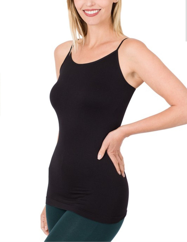 Seamless Adjustable Strap Cami (Multiple Colors)