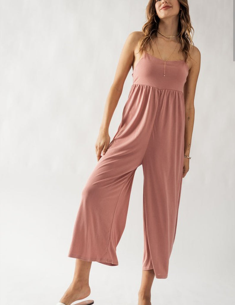 Smocked Back Jumpsuit
