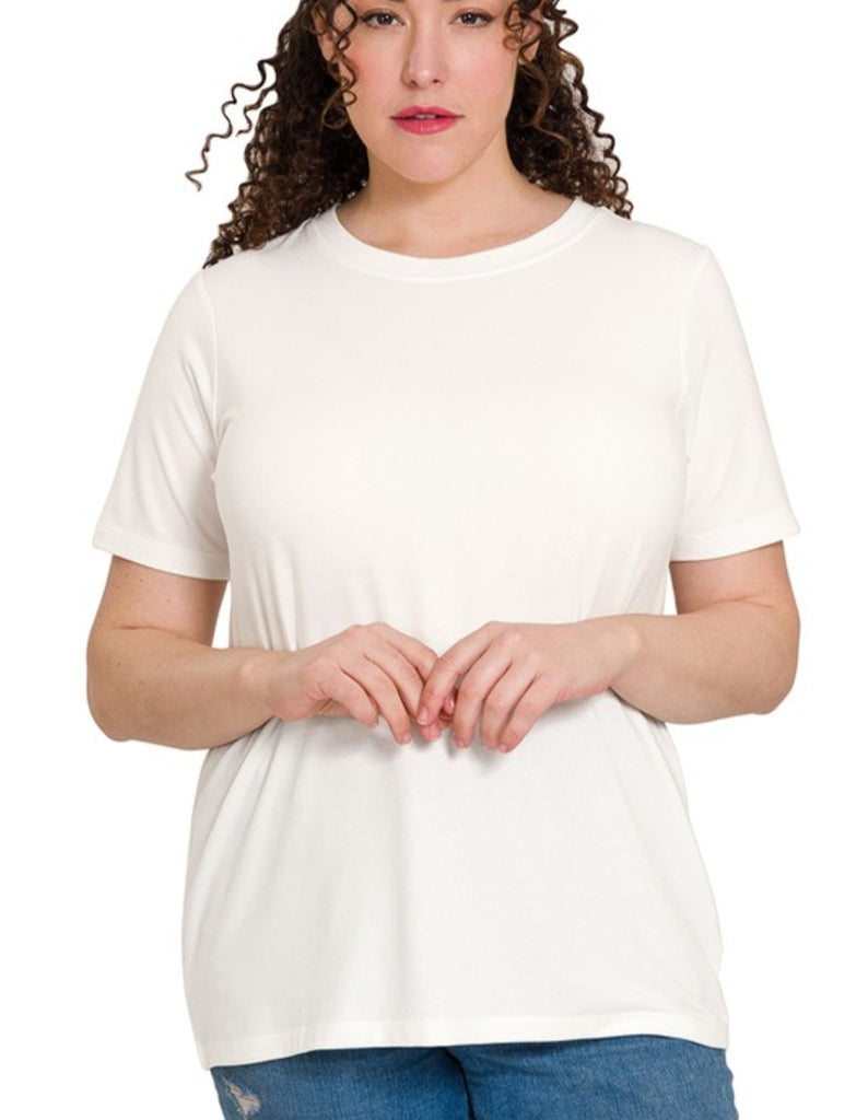 Round Neck Short Sleeve Tee (2 colors)