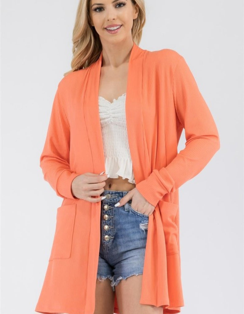 Coral Cardigan w/ Pockets