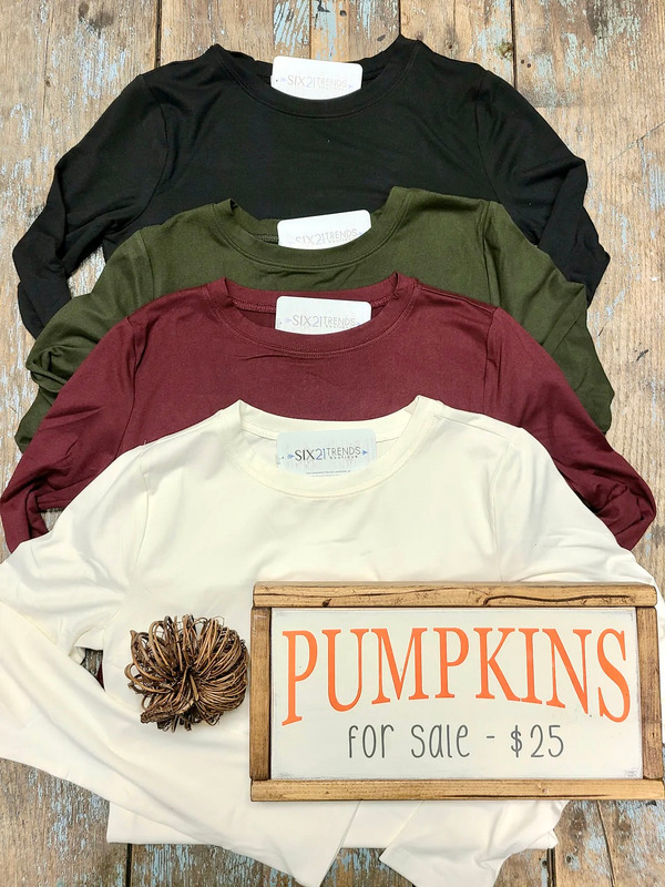 Long Sleeve Round Neck Tee