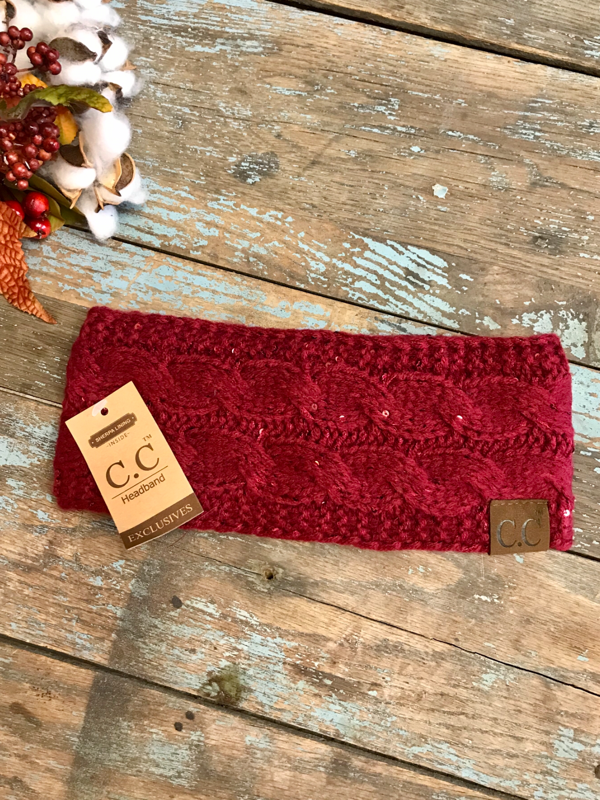 CC Headband with Sequins