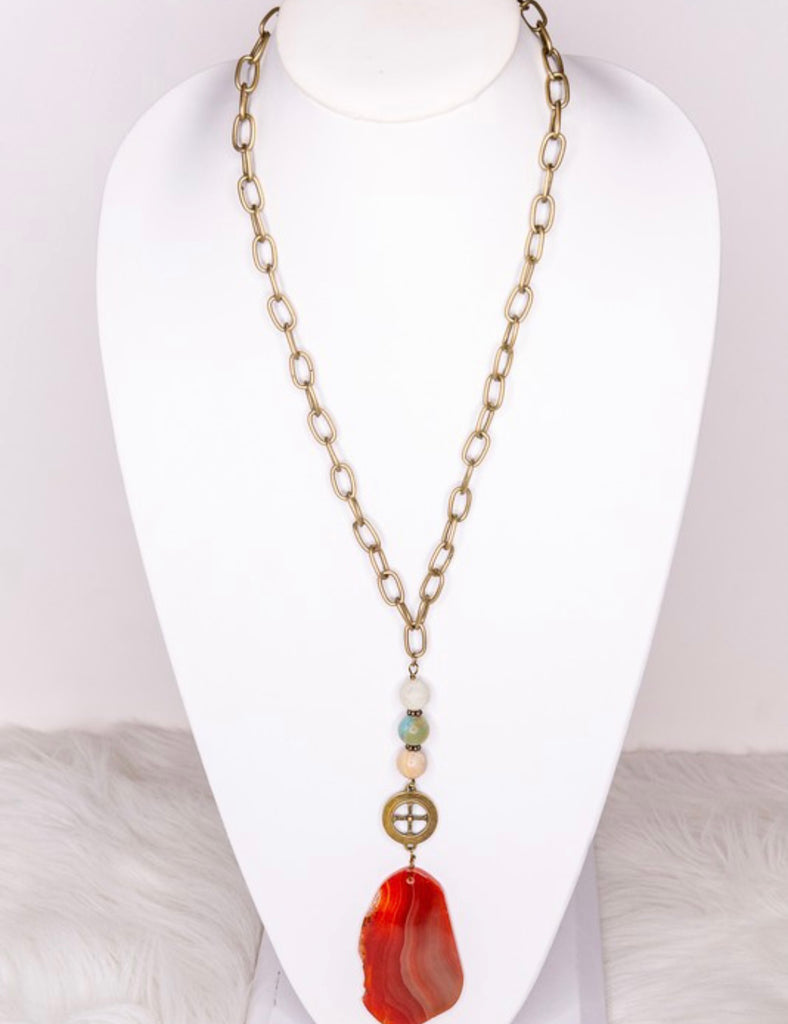 Lila Rust Necklace