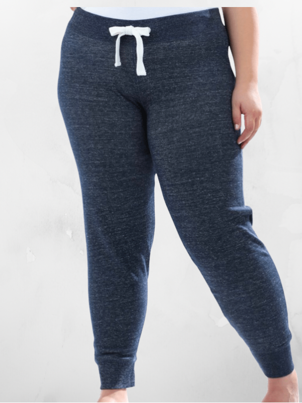 Melange Navy Brushed Fleece Jogger