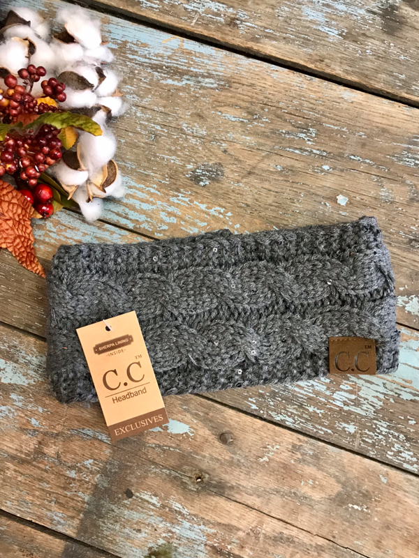 CC Headband with Sequins